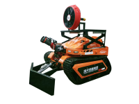 RXR-YM60000D消防排煙滅火機(jī)器人 （第4代，油動(dòng)液壓，帶推鏟，可升降排煙機(jī)）