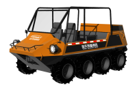 中小型水陸兩棲救援車(chē)（8&times;8，64KW，原地轉(zhuǎn)向）