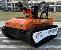 防爆消防滅火排煙偵察機(jī)器人（中型，第11代，語音控制+跟隨功能+5G控制+水炮跟蹤火焰+野外導(dǎo)航)