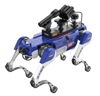 反恐防暴四足機(jī)器狗（第5代，自組網(wǎng)+集成一體式遙控器+雙光三軸增穩(wěn)云臺(tái)+38mm六連發(fā)射器+捕捉網(wǎng)發(fā)射器）