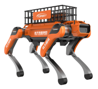 輔助運(yùn)輸四足機(jī)器狗（40kg超級(jí)大狗，第6代，高強(qiáng)度載物框+伴隨功能+自探索式導(dǎo)航系統(tǒng)+自組網(wǎng)+云管理平臺(tái)）